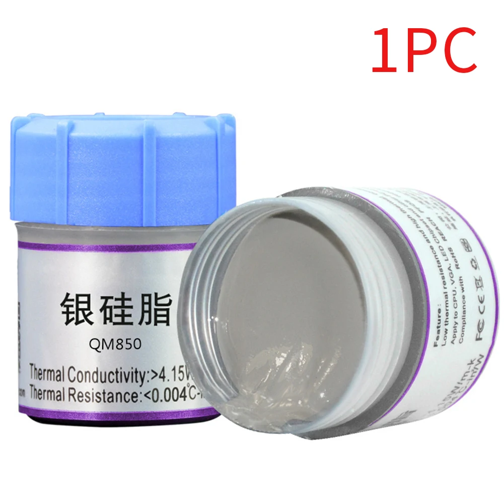 

Computer Thermal Paste Heat Guide Chipset Desktop PC GPU Conductive Compound CPU Cooling Led 25g Portable Laptop Silicone Grease