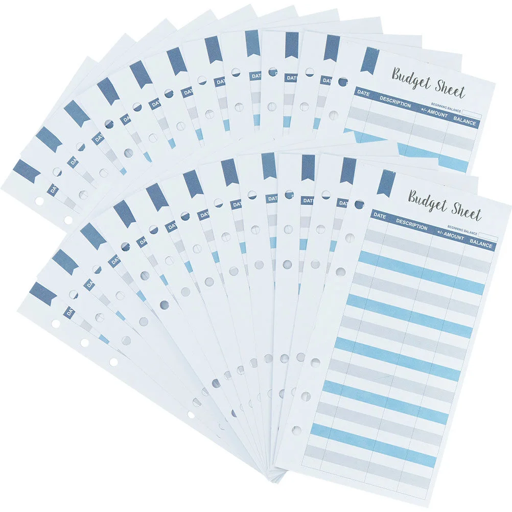 

Substitute Practical Coin Binder Cards Planner Insert Paper Cash Expenditure Manager Supply Replacements