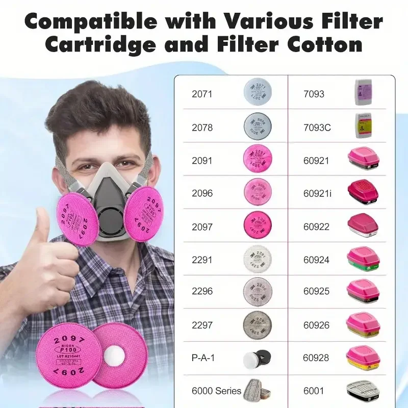 6200 с 2097 пылезащитной маской 9 в 1 промышленный пылезащитный волокнистый сварочный