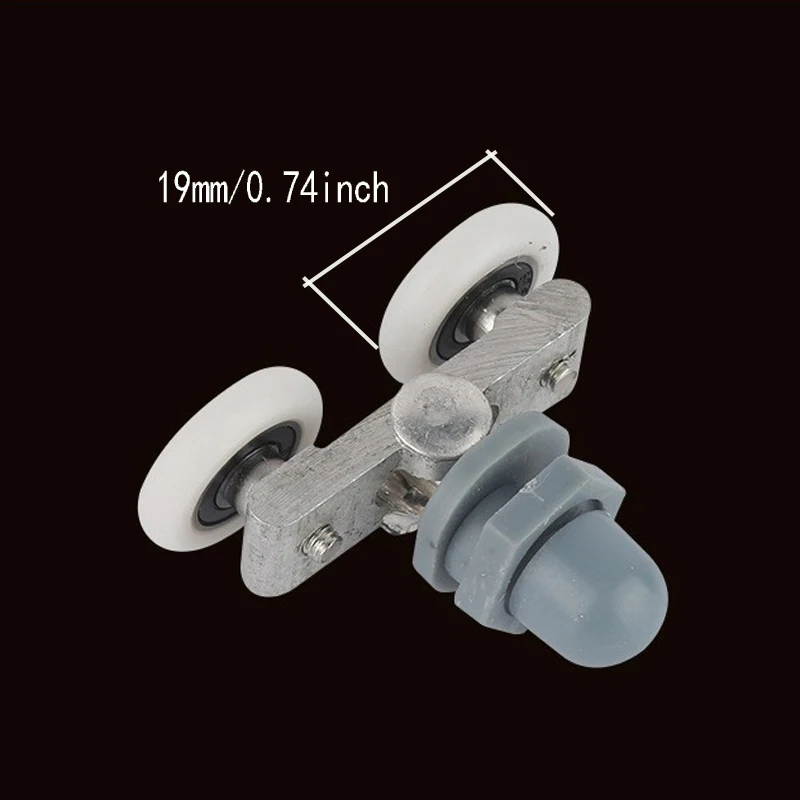 4 шт., ролики для дверей душа, направляющие для стеклянных дверей для ванной комнаты, дверные ролики для ванной, передвижные пластиковые ролики для дверей, двери душевой кабины.