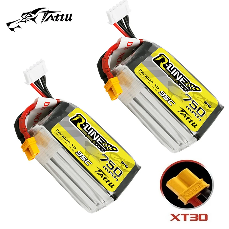 TATTU-R-LINE 1 0 14 8 V Lipo аккумулятор 750mAh 95C для радиоуправляемого FPV самолета
