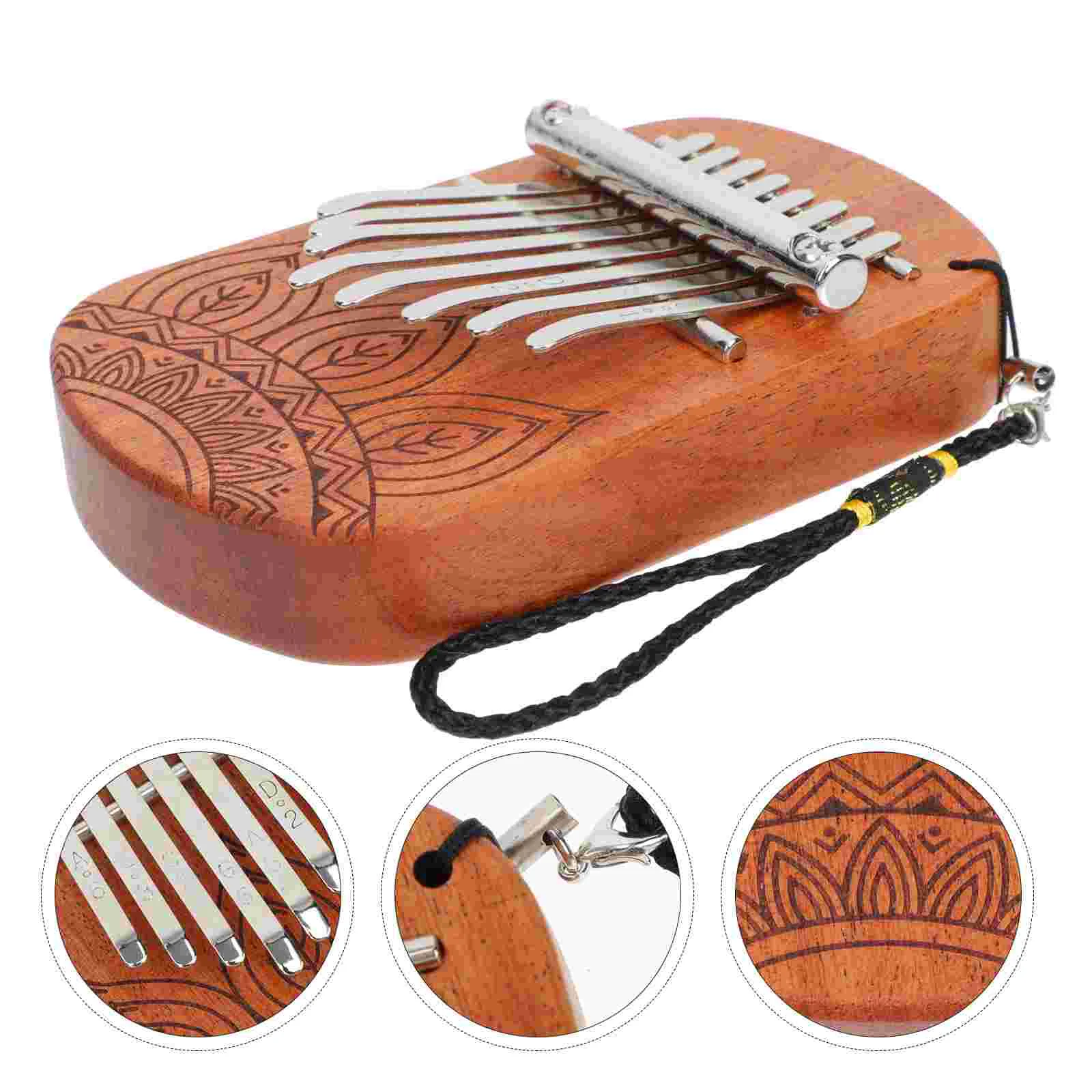 

Практичный 8-тоновый Деревянный мини-инструмент Kalimba