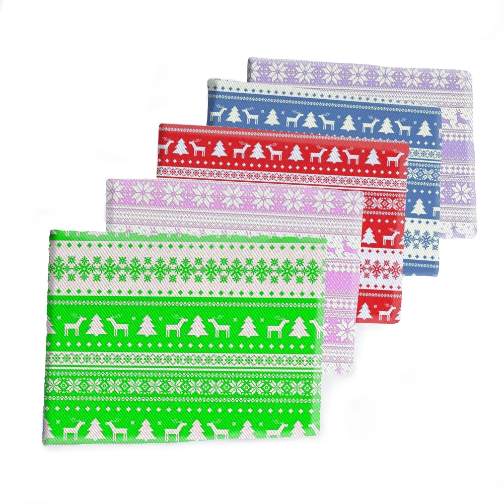 

Christmas Tree Snow Twill Fabric Printed Mexico Pattern DIY Sewing Fabric for Clothes Textiles Handmade Decoration 50*145cm