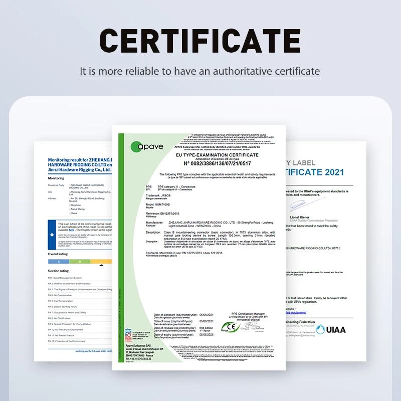 CLIWIZ Сверхмощный алюминиевый карабин прочность 25 кН тип HMS с безопасным замком и