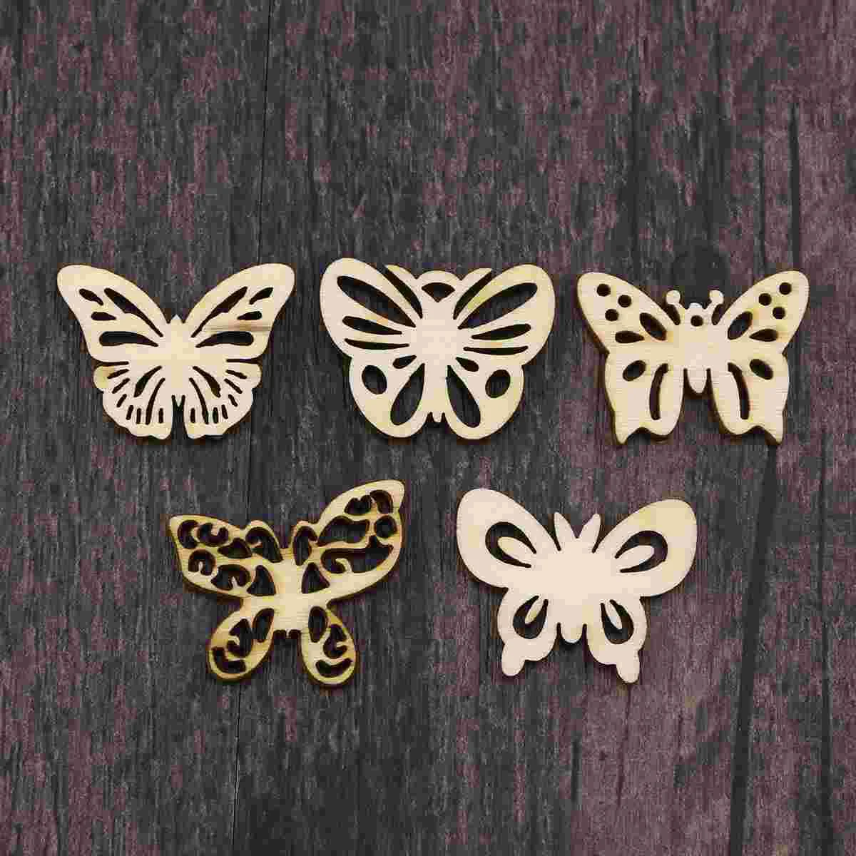 

100 Pieces Shape Hollow out Cutouts Craft Ornament Manual Accessories for