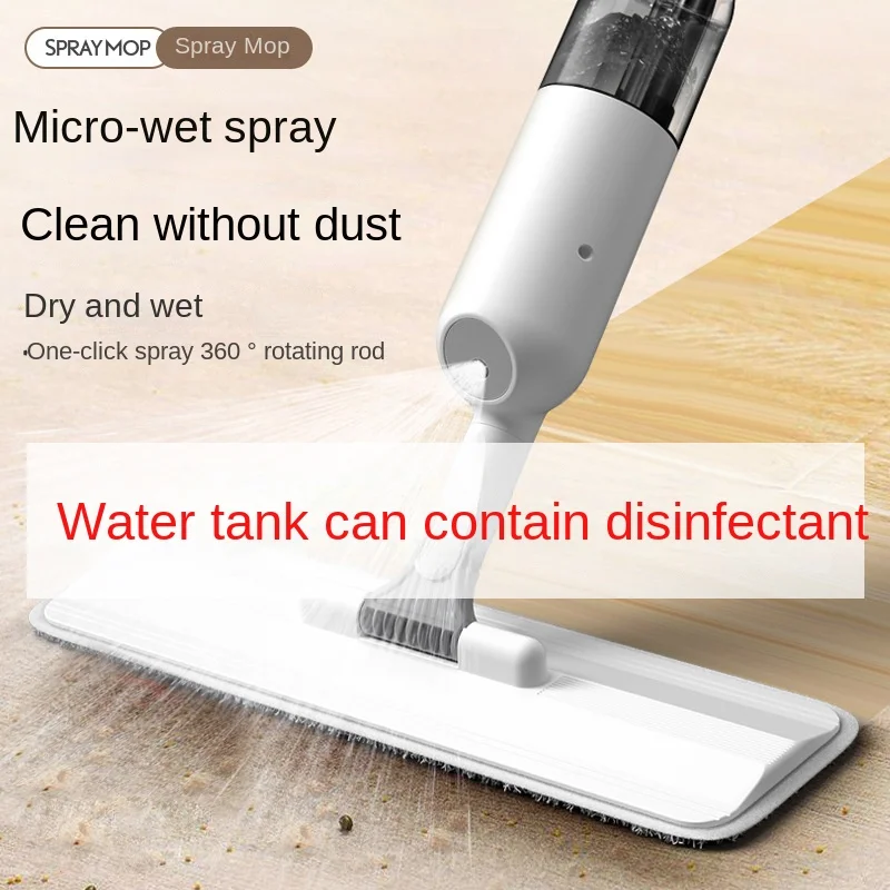 

Spray Floor Mop with Reusable Microfiber Pads 360 Degree Handle Mop for Home Kitchen Laminate Wood Ceramic Tiles Floor Cleaning