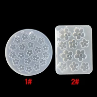 small flower epoxy resin mold crystal drop glue earring jewelry silicone mold diy handicraft decoration casting tool 1pc