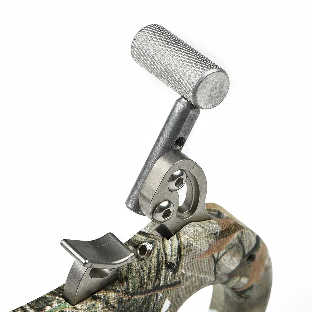 

Hot Sale Archery Release Aid Bow Release Aids Camo Lightweight Thumb Trigger Grip 10.5 *6*3.5cm 4 Finger Aluminum Alloy