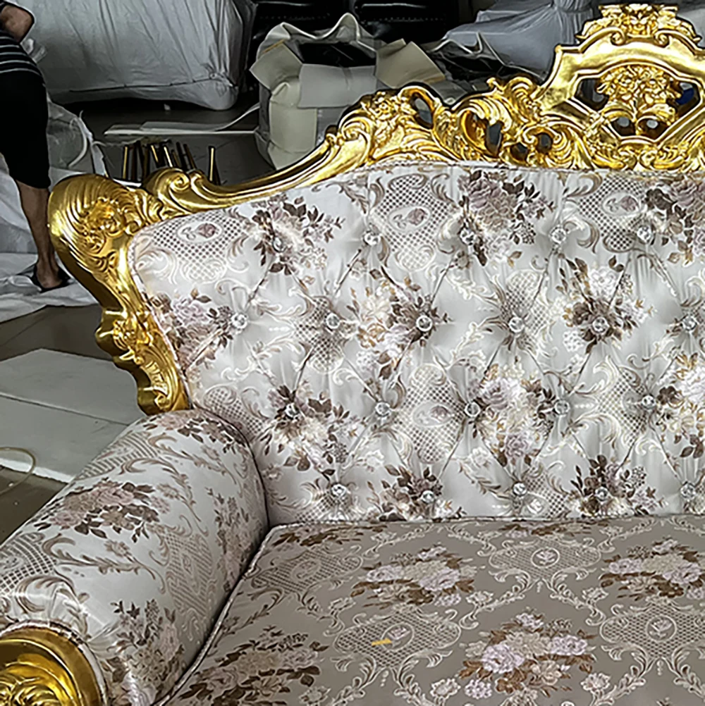 Новейший дизайн Королевский престольный диван-стул роскошный бархатный