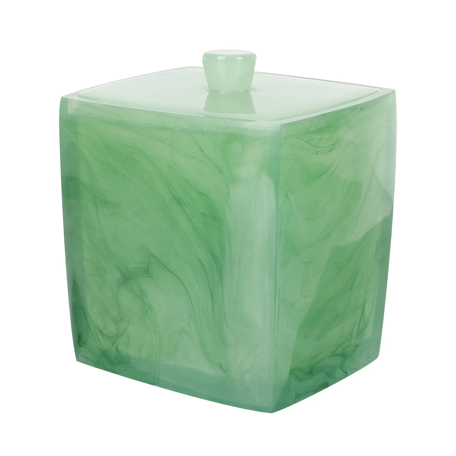 

Cotton Holder Jar Swab Canister Storage Q Bathroom Box Qtip Pads Tip Resin Dispenser Organizer Pad Holde Apothecary Makeup