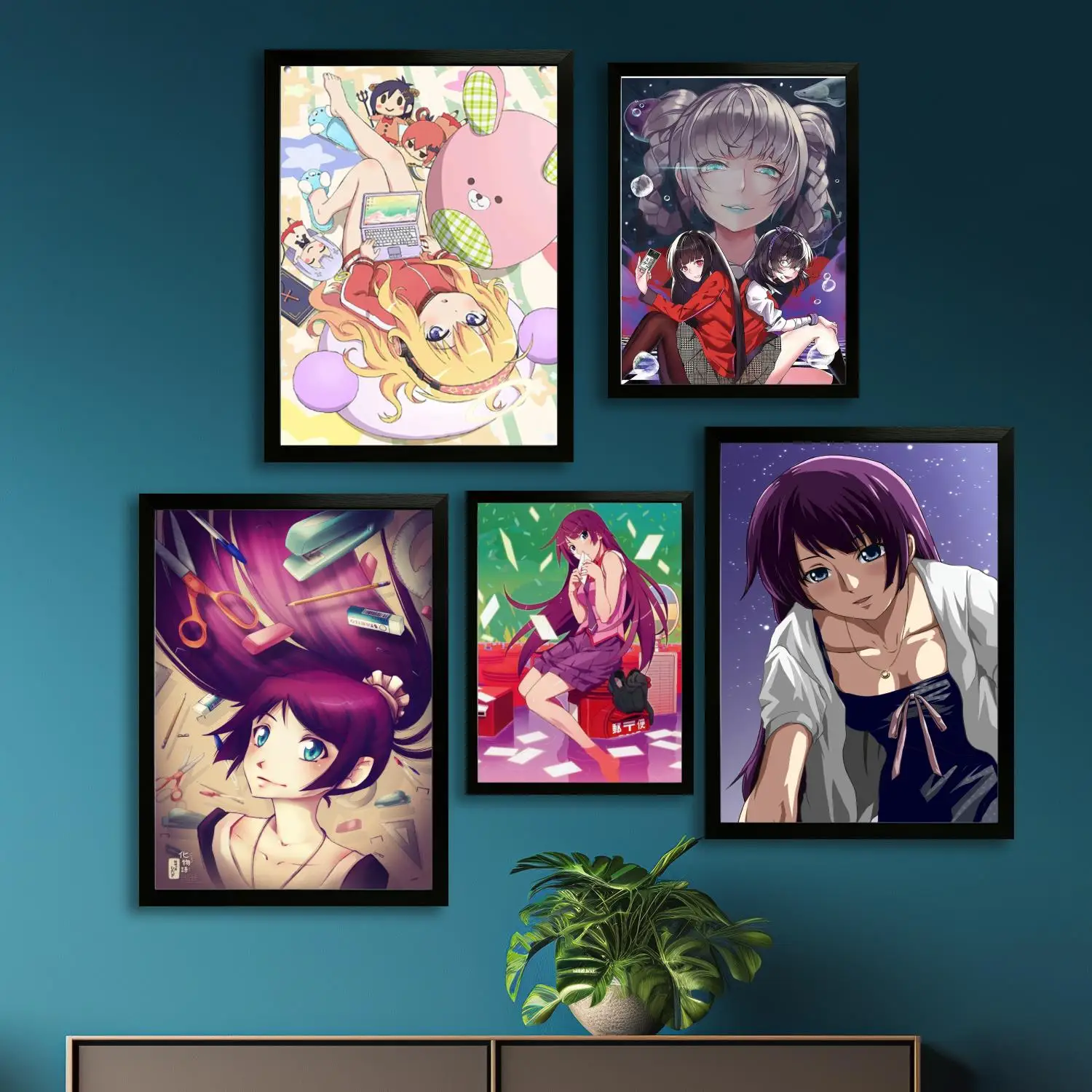 Senjougahara холст художественный постер настенное искусство картина с принтом