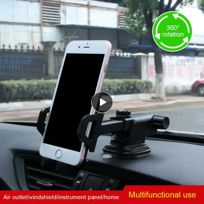 

Car Holder 360 Degree Rotating Abs Car Phone Holder Multifunction Portable Smart Phone Holder Car Supplies Auto Phone Holder