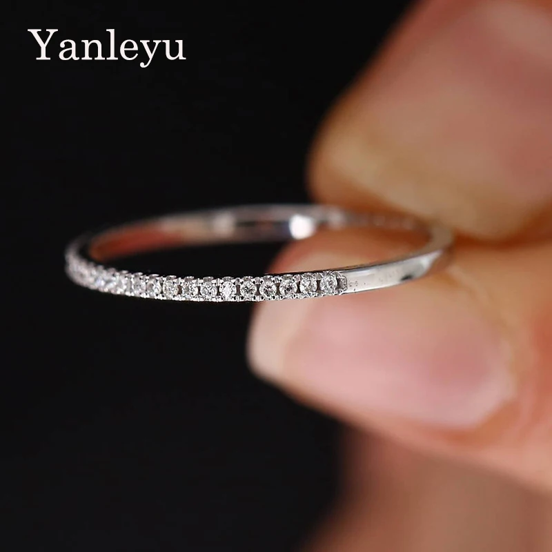 Yanleyu Самые низкие цены, акция, оптовая продажа, Модные женские ювелирные изделия с кристаллами, оригинальное серебряное кольцо на палец с им...