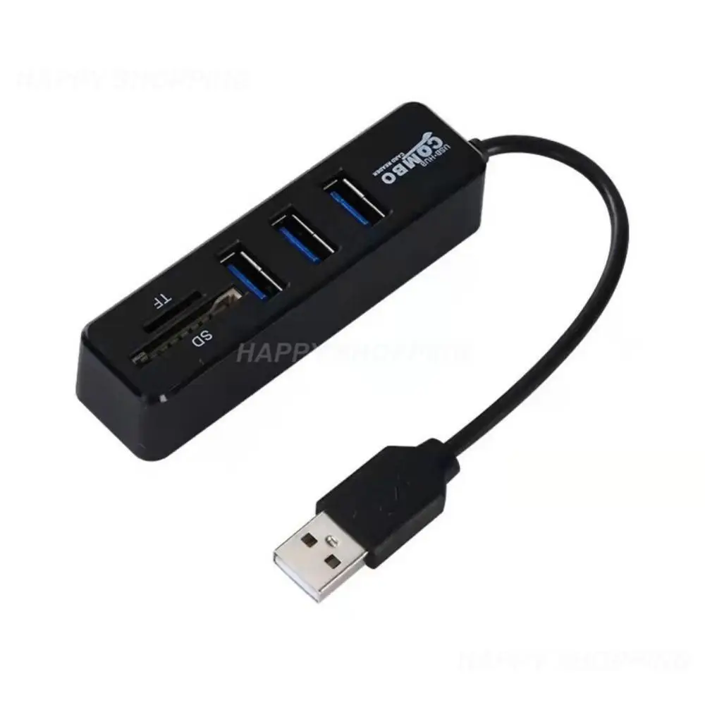 

USB 2.0 Hub Splitter SD/TF Multifunctional Splitter Adapter USB Extended Card Reader For Macbook PC Computer Accessories