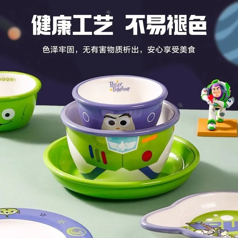 Disney Kawaii Chip An' Dale Базз Лайтер Фигурка Аниме Керамическое блюдо для торта