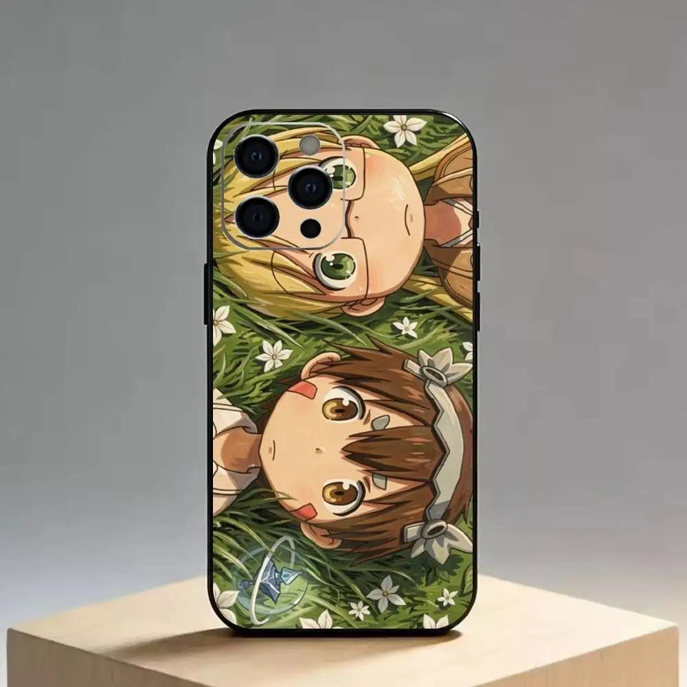 Фото Чехол для телефона Riko-Reg-Nanachi-Faputa-Lyza-Ozen для iPhone 17, 16, 15, 14, 13, 12, 11 Plus, Pro Max, XS, мягкий силиконовый, черный №3