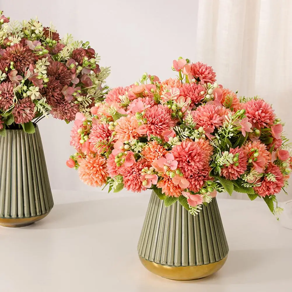 

Fake Chrysanthemum Bouquet Not Withered Wedding Decoration Christmas Artificial Flower flores artificiales para decoración