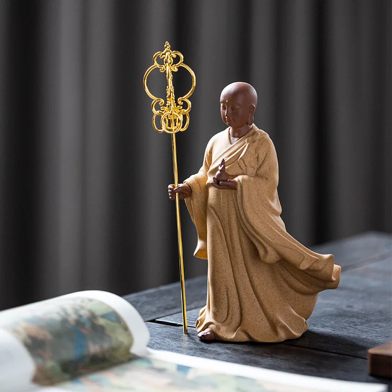 Керамическая статуэтка Ksitigarbha King фарфоровая Художественная Скульптура