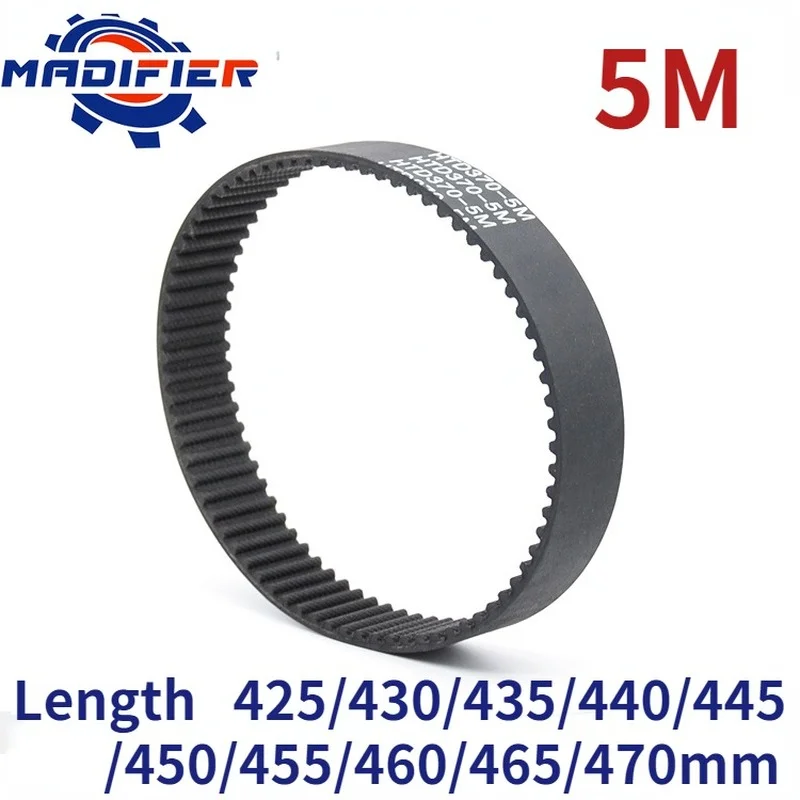 

GKTOOLS 5M Width 10/15/20/25/30mm Closed Loop Rubber Timing Belt Length 425/430/435/440/445/450/455/460/465/470mm