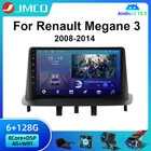 Автомагнитола JMCQ, 2 Din, Android 10, мультимедийный видеоплеер для Renault Megane 3 Fluence 2008-2014, 2010, 2011, 2012, навигация, стерео