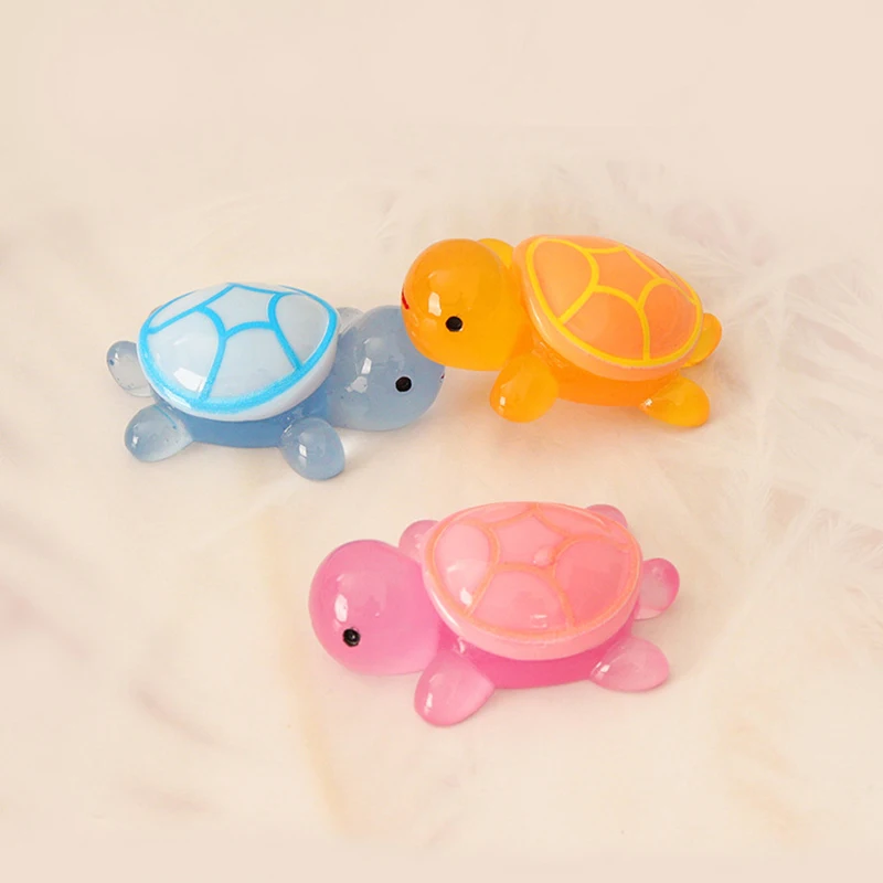 Милая яркая мини-черепаха светящиеся украшения творческие поделки сделай сам