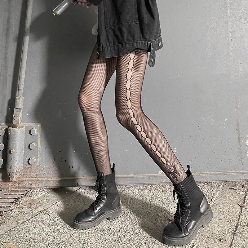 

Sexy Women Pantyhose Tights Lolita Gothic Fishnet Mesh Stockings Bottomed Pantyhose Lolita Multi Bow-knot Sexy Stockings Tights