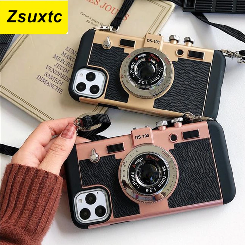 Emily In Paris 3D Camera Phone Case For iPhone 13 11 Pro Max 12 mini XS Max XR X 7 8 Plus 6 6s SE 2020 Soft Silicone Cover