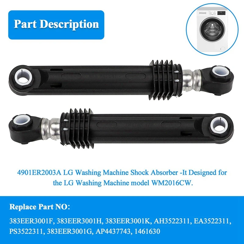 

3 PCS Washer Shock Absorber 383EER3001G 4901ER2003A Replace Part Accessories For LG Washing Machine 383EER3001F,383EER3001H
