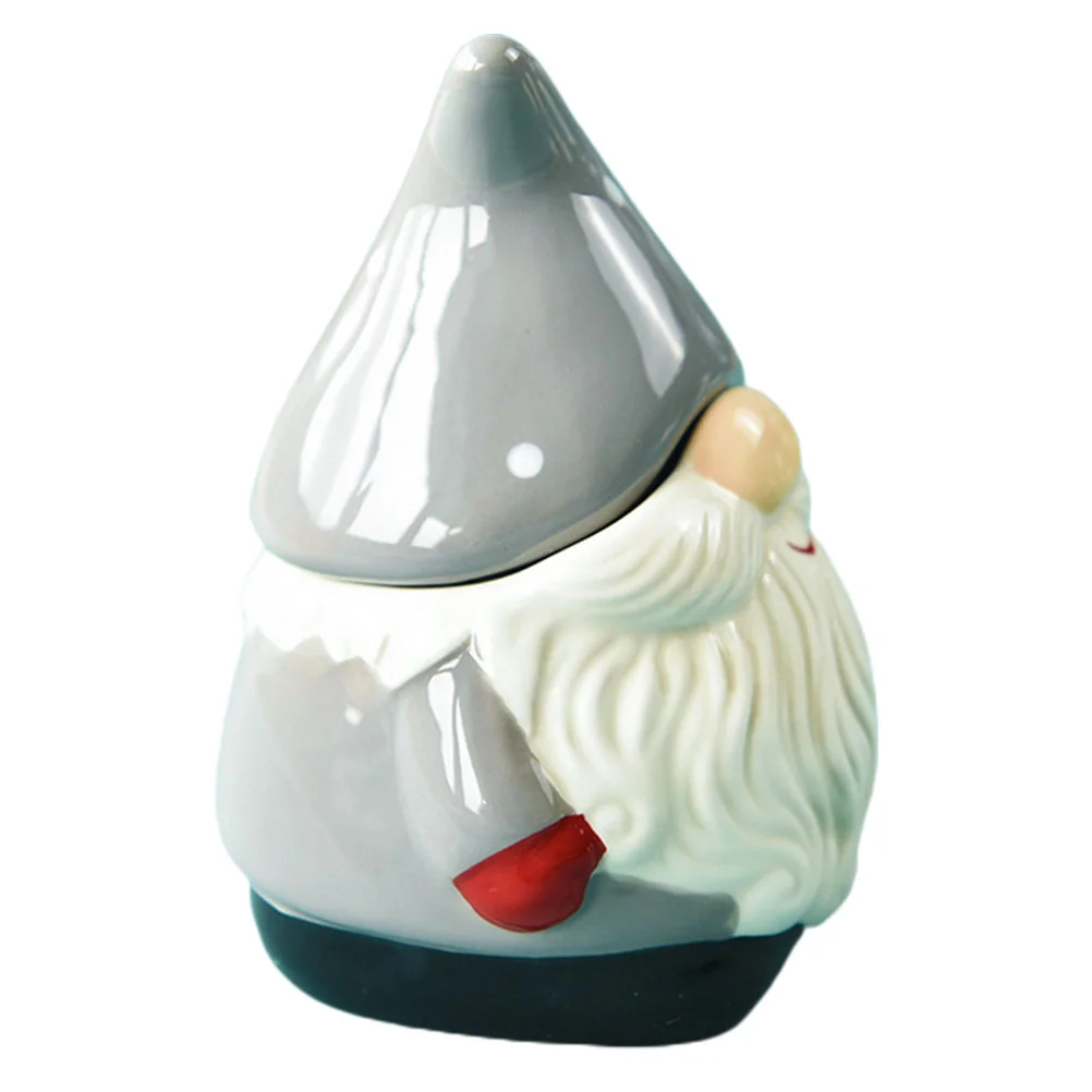 

Jar Ceramic Sugar Storage Salt Box Container Gnome Condiment Seasoning Candy Boxes Porcelain Tea Christmas Lids Cookie Bowl Jars