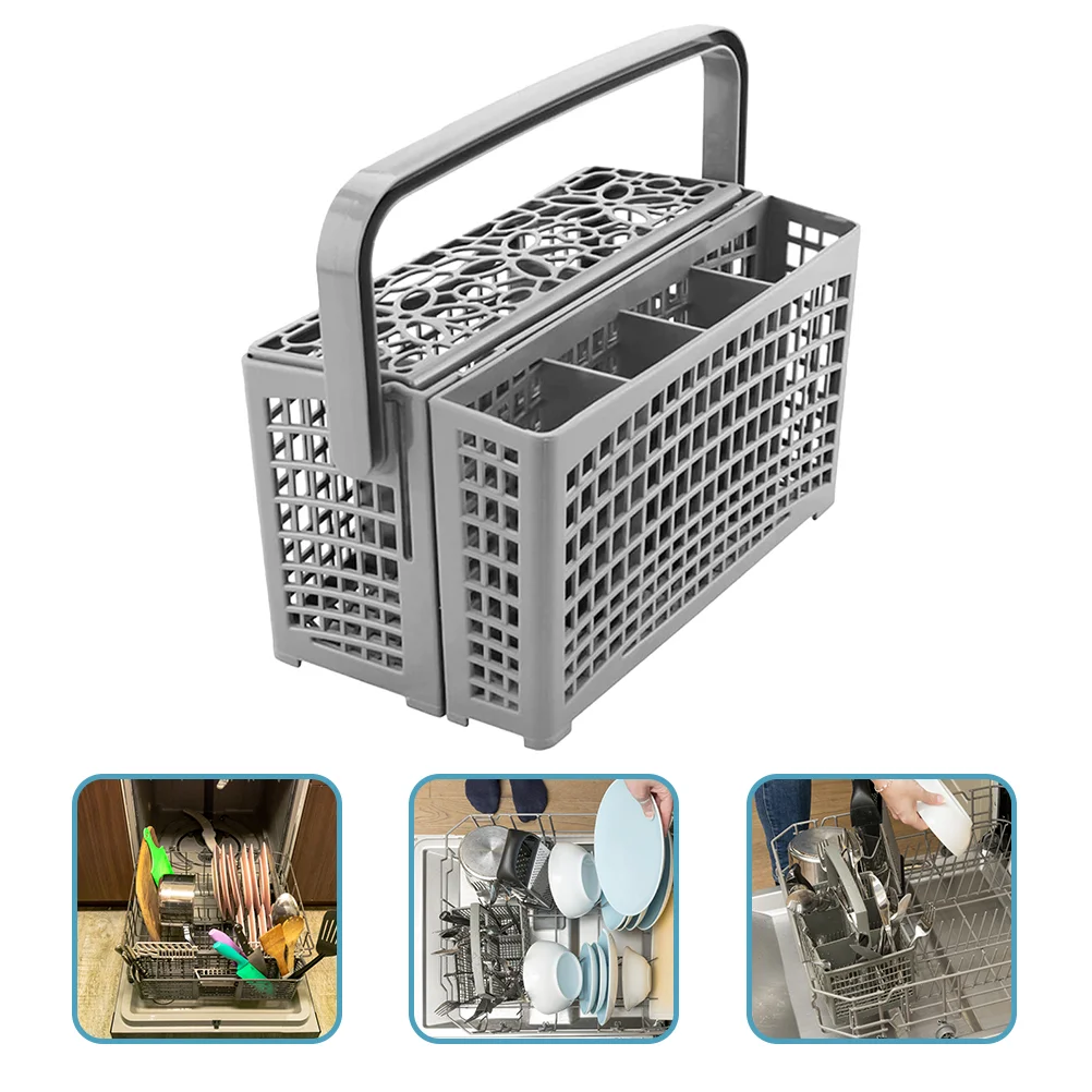 

Portable Kitchen Cutlery Dishwasher Basket Dishwasher Silverware Basket Utensil Holder Silverware Drying Rack Chopstick Holder