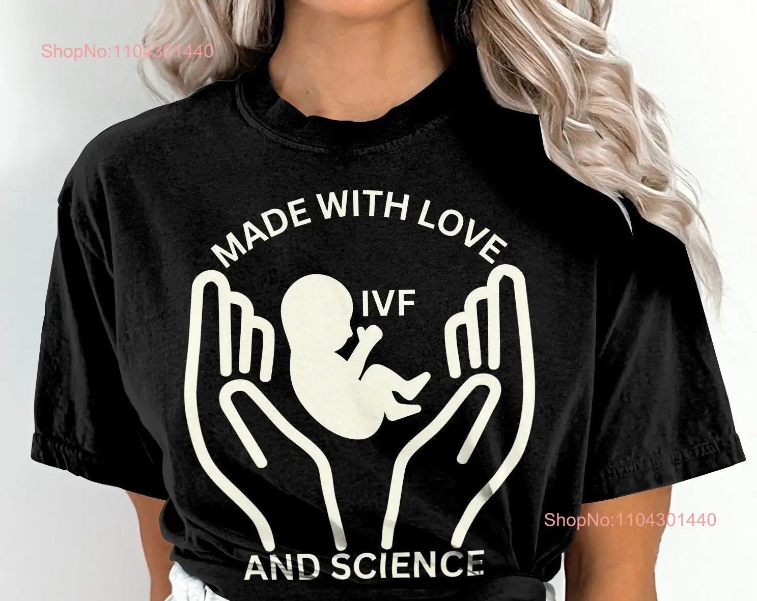 Футболка с поддержкой IVF сделанная любовью и научным путешествием одежда