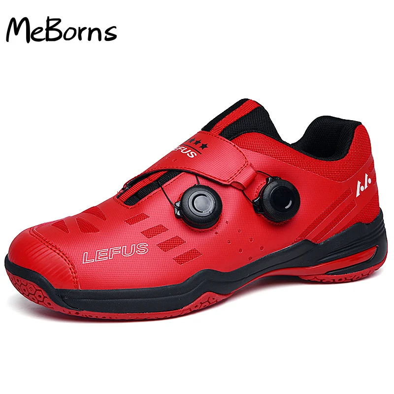 

2022 New Brand Mens Professional Red Badminton Shoes Outdoor Anti Slip Badminto Trainers Sneakers Light Sport Baminton Shoes