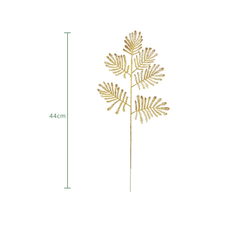 

Искусственные золотые листья из пластика