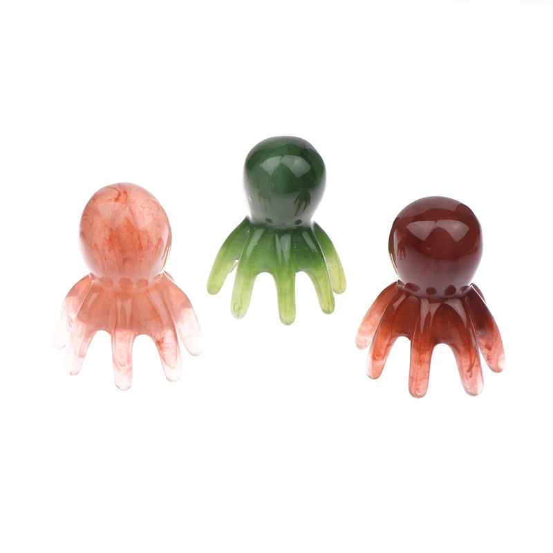 Смола расческа в виде осьминога массажер для головы меридиан соскабливание