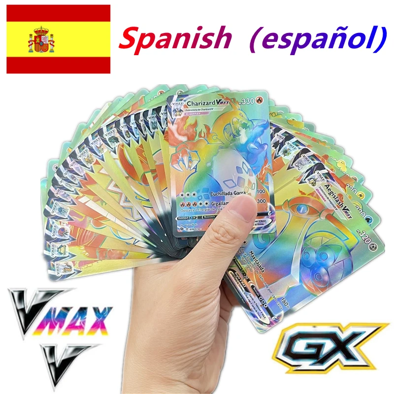 

Spanish Version Pokemon Card Gx Vmax Tag Team TCG Evolutions Pokémon Card Transaction Collect Games Trading Card Pocket Card