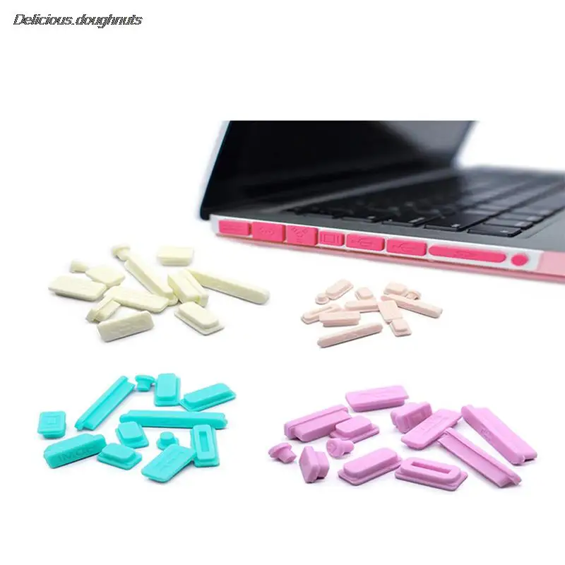 

Soft Silicone Anti-dust Plugs Protect Set for MacBook 2022 Air13.6 M2 A2681 Pro 14 16 inch M1 Pro/M1 max A2442 A2485 A2338 A2337