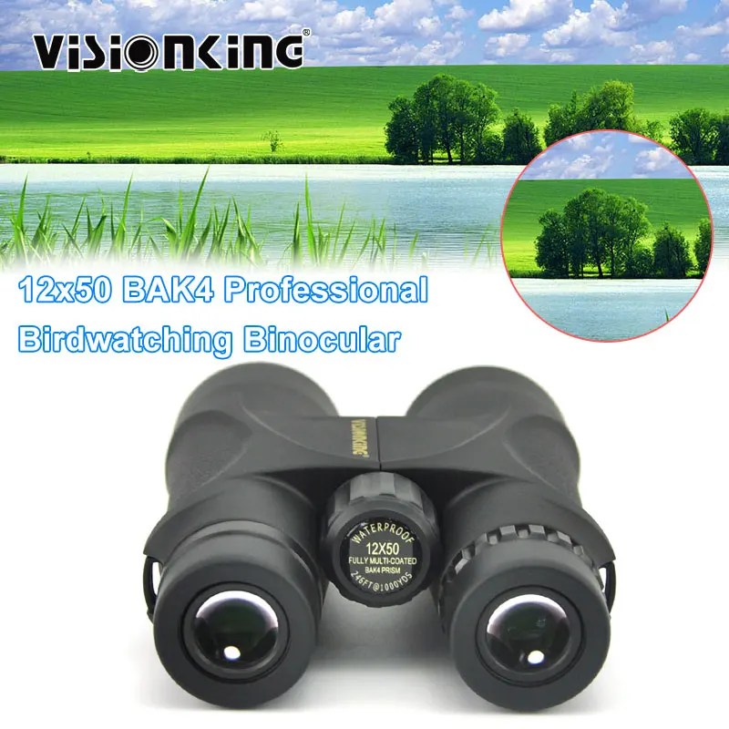 

Visionking 12x50 Professional Binocular Telescope BAK4 Big Vision Zoom Guide Scope For Birdwatching Hunting Camping Waterproof