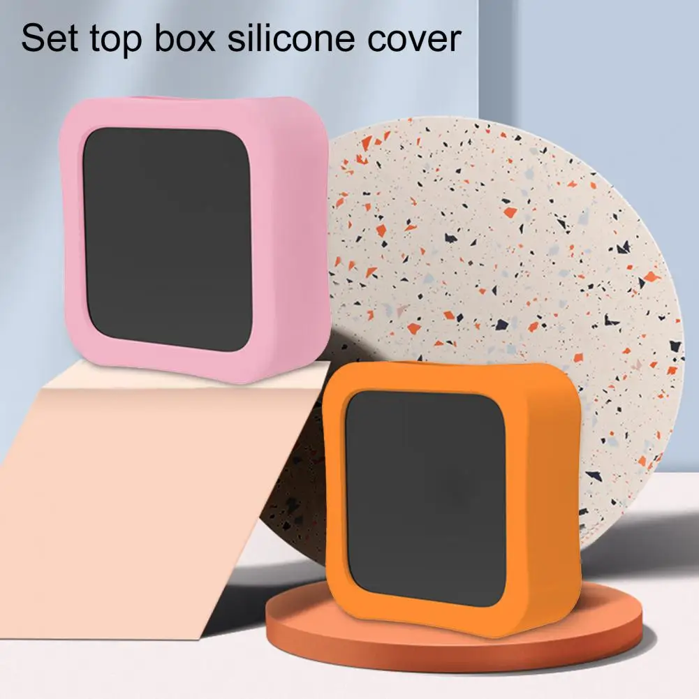 

Protective Cover Soft Anti-fall Silicone Set Top Box Sleeve Cover Protector for Apple TV Box 4K 2022