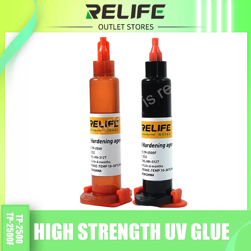 

RELIFE TP-2500/TP-2500F 5CC Loca Liquid Optical Clear Adhesive UV Glue for Repair Glass for Phone Tablet Screen Repair
