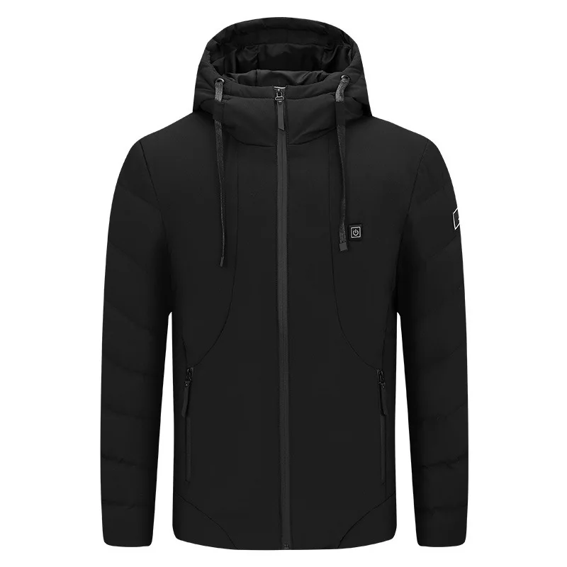 Fashion Men Jacket Intelligent Fever USB Winter Outdoor Electric Heating Warm Sprots Thermal Coat Clothing Heatable Cotton