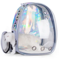 astronaut outdoor portable carrying transparent pet travel bag breathable space capsule carrier cat backpack for small cat dog