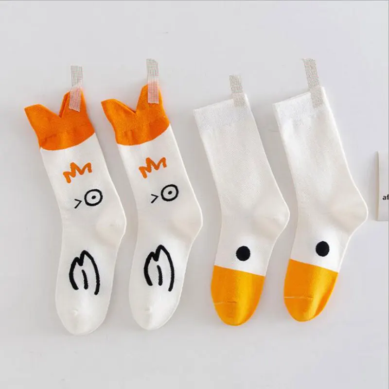

Funny Goose head Socks Animal Casual Cotton for Women Socks Fashion Cute sox