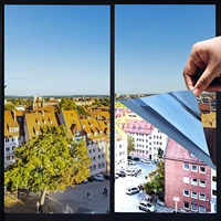 one way mirror window film heat control anti uv window tint privacy solar film reflective self adhesive for sun blocking