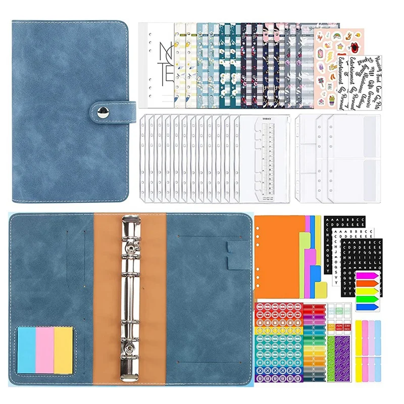 

Budget Planner, PU Binder, A6 Budget Binder, With 12 Budgeting Money Envelopes, 12 Budget Sheets, Labels And 1 Ruler