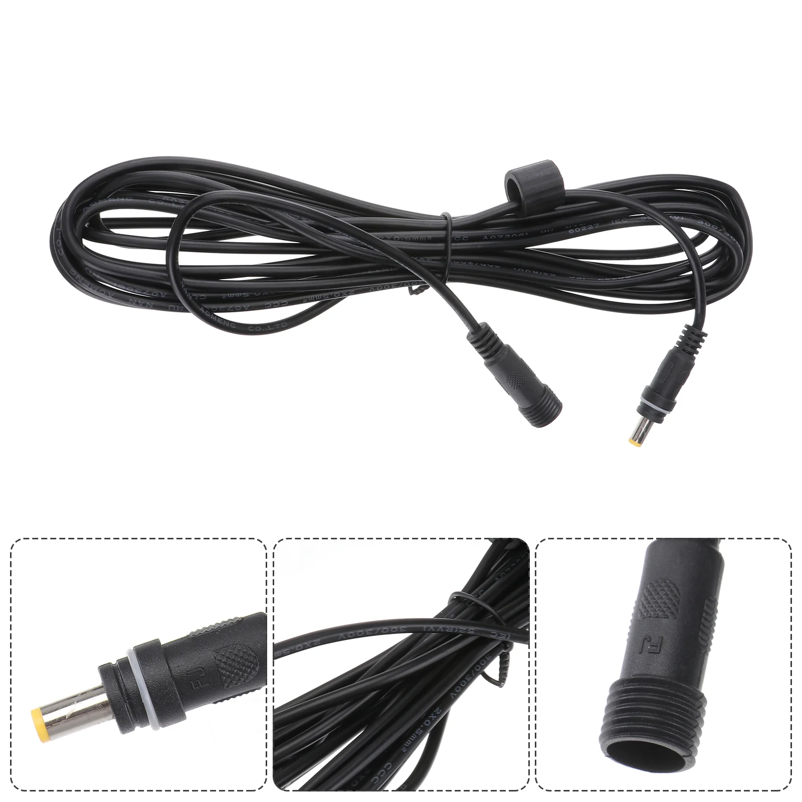 

5 Meters Solar Lamp Extension Cable Power Wire Adapter Electrical Adapters Cord Supply Extendable