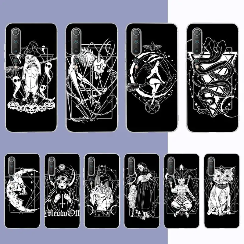 

Vintage Witch European Alchemy Phone Case for Samsung S21 A10 for Redmi Note 7 9 for Huawei P30Pro Honor 8X 10i cover