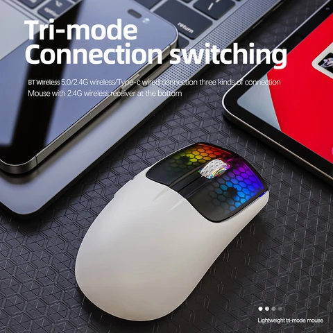 LAIMANEI Беспроводная Механическая Мышь Bluetooth