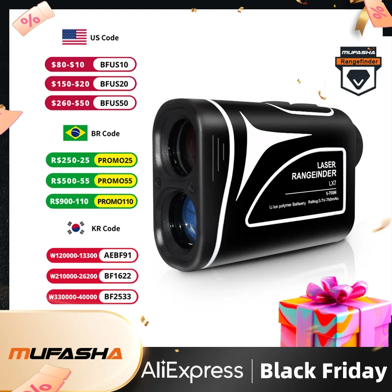 

NORM LX7 700M Golf Telescope RangeFinder Slope Compensation Golf Range Finder