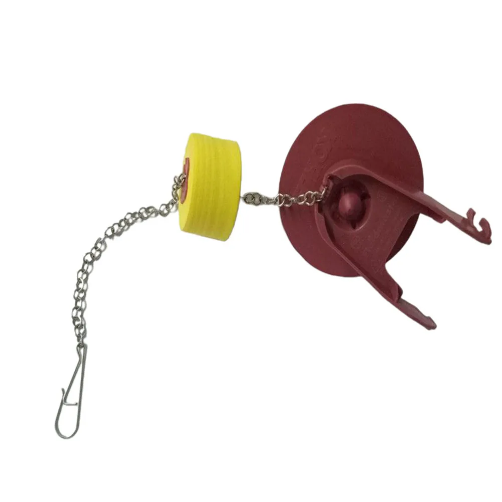 

Прочная универсальная хлопушка для смывочных клапанов, Красная резиновая прокладка, цепь из нержавеющей стали без ржавчины, простая установка