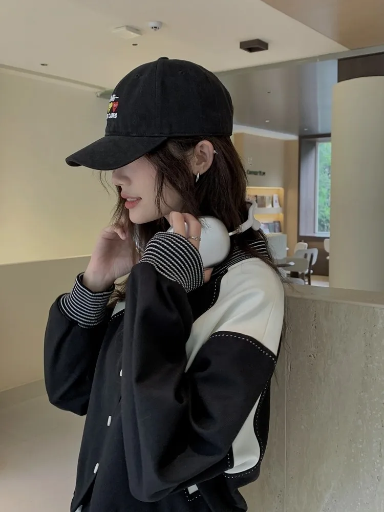 Бейсболка с вышивкой в виде сердца из Южной Кореи демисезонная Солнцезащитная